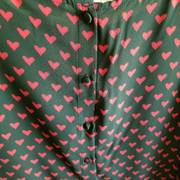 NWT- Maison Jules Heart Blouse - Picture 5 of 6